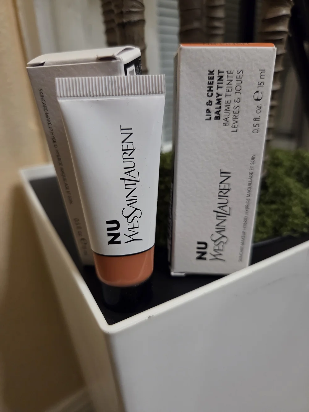 2x Yves Saint Laurent NU Lip & Cheek Balmy Tint Full Size 15mL NEW Authentic